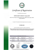 СЕРТИФИКАТ СООТВЕТСТВИЯ ISO 9001:2015